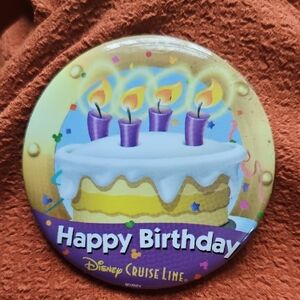 Disney Cruise Line Happy Birthday Button